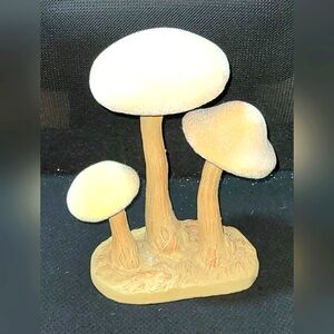 Garden Mushrooms Felt Resin Decor Indoor Outdoor